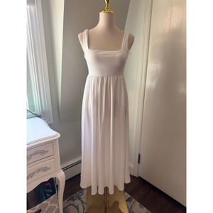 Ardene | Women’s Super Soft White Square Neck Sleeveless Maxi Dress | Size S